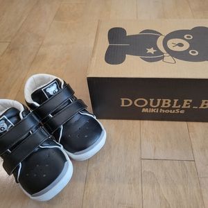 Miki House Unisex Double B Soft Faux Leather Shoes - Toddler Size 8